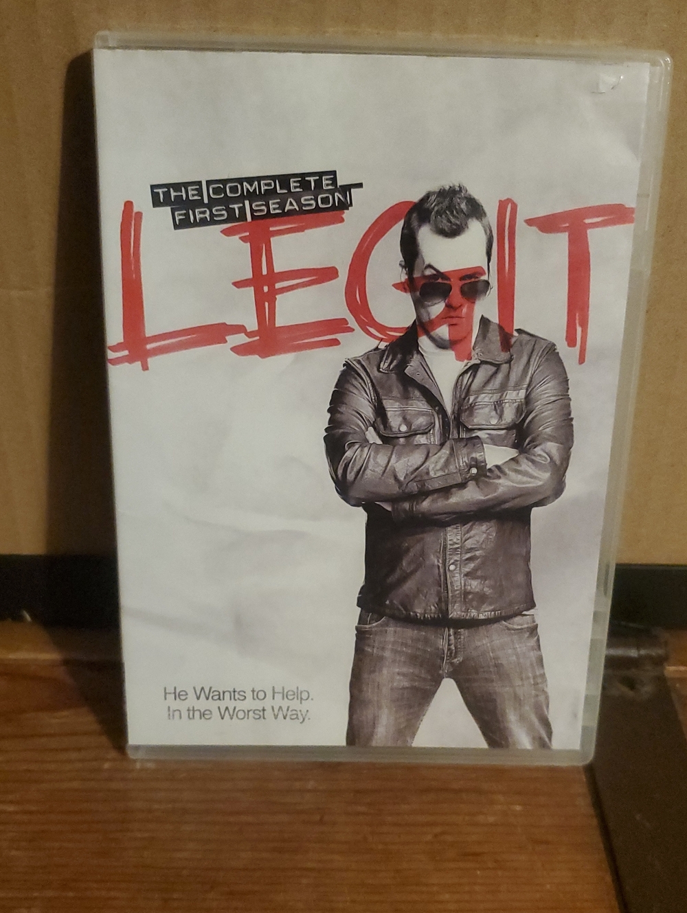 Legit The Complete First Season DVD - White & Red Cover